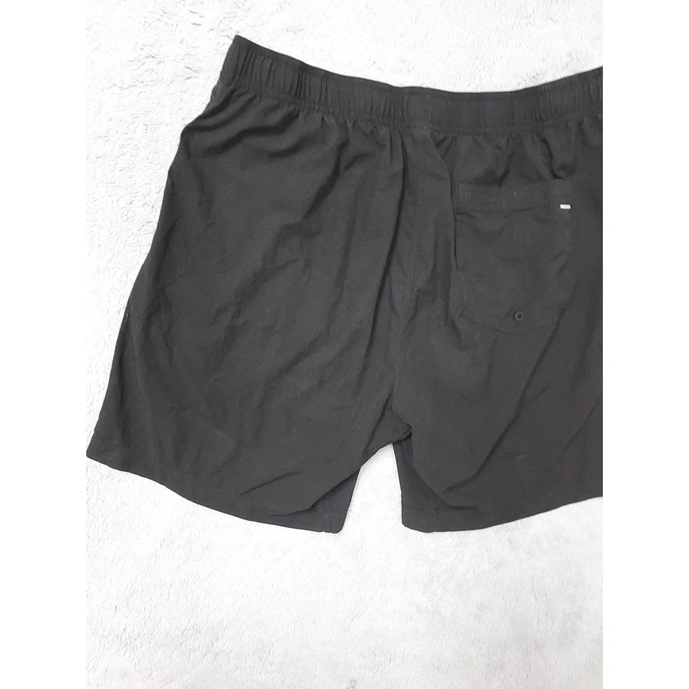Vuori Kore Shorts Men Large Lined Athletic Performance Black Gym Drawstring Logo